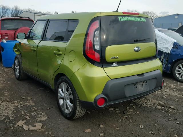 KNDJP3A56F7785006 - 2015 KIA SOUL + GREEN photo 3