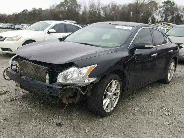 1N4AA51E19C846471 - 2009 NISSAN MAXIMA S BLACK photo 2