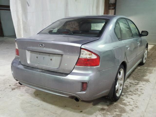 4S3BL626997227177 - 2009 SUBARU LEGACY 2.5 GRAY photo 4