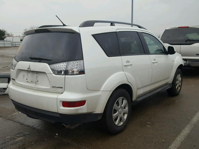 JA4AS2AW4CU000393 - 2012 MITSUBISHI OUTLANDER WHITE photo 4