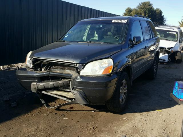 5FNYF18674B012041 - 2004 HONDA PILOT EXL GRAY photo 2