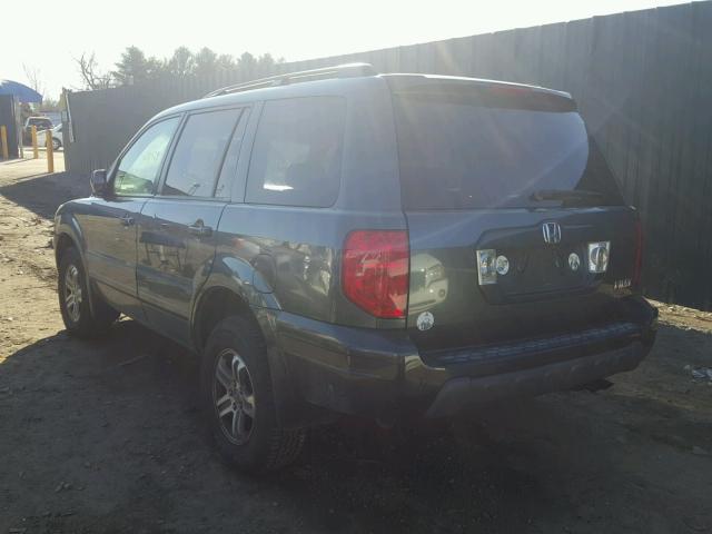 5FNYF18674B012041 - 2004 HONDA PILOT EXL GRAY photo 3