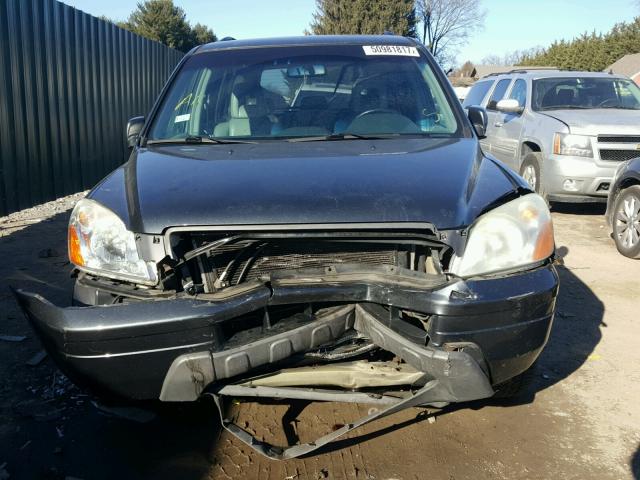 5FNYF18674B012041 - 2004 HONDA PILOT EXL GRAY photo 9