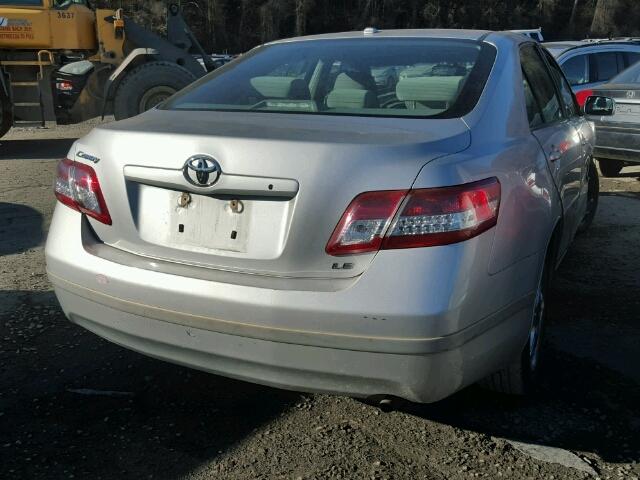 4T1BF3EKXAU561735 - 2010 TOYOTA CAMRY BASE SILVER photo 4