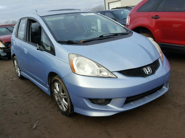 JHMGE88699S005513 - 2009 HONDA FIT SPORT BLUE photo 1