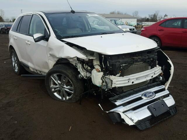 2FMDK4JC5CBA26345 - 2012 FORD EDGE SEL WHITE photo 1