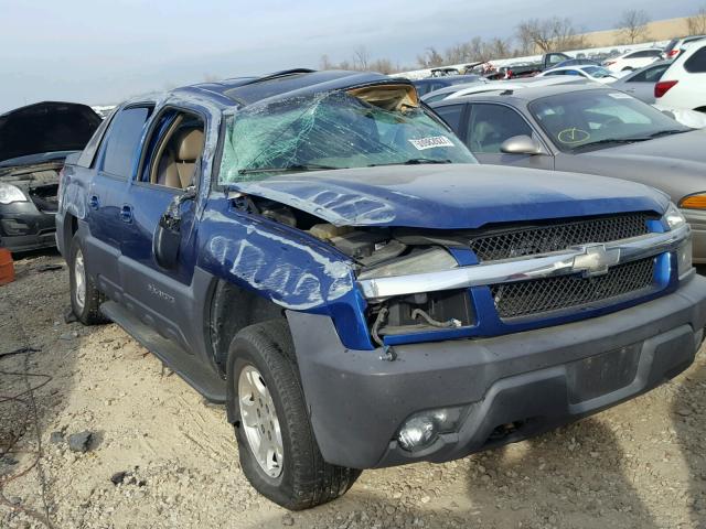 3GNEK13T73G142753 - 2003 CHEVROLET AVALANCHE BLUE photo 1