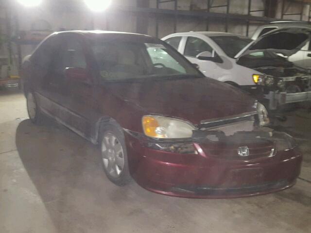 1HGES26762L065499 - 2002 HONDA CIVIC EX 红色 照片 1