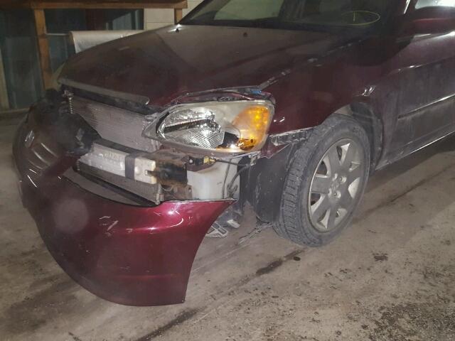 1HGES26762L065499 - 2002 HONDA CIVIC EX 红色 照片 9