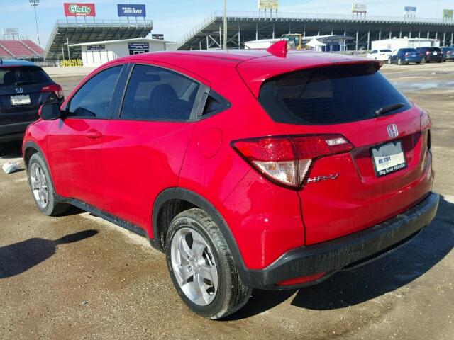 3CZRU5H37HG701658 - 2017 HONDA HR-V LX RED photo 3