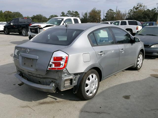 3N1AB61E08L702431 - 2008 NISSAN SENTRA 2.0 SILVER photo 4