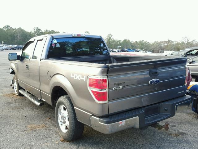 1FTFX1EF4BFD41846 - 2011 FORD F150 SUPER GRAY photo 3