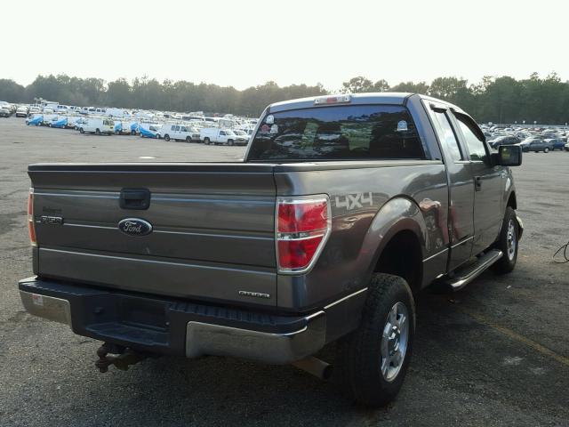 1FTFX1EF4BFD41846 - 2011 FORD F150 SUPER GRAY photo 4