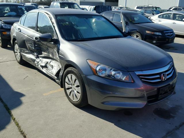 1HGCP2F37CA157191 - 2012 HONDA ACCORD LX GRAY photo 1