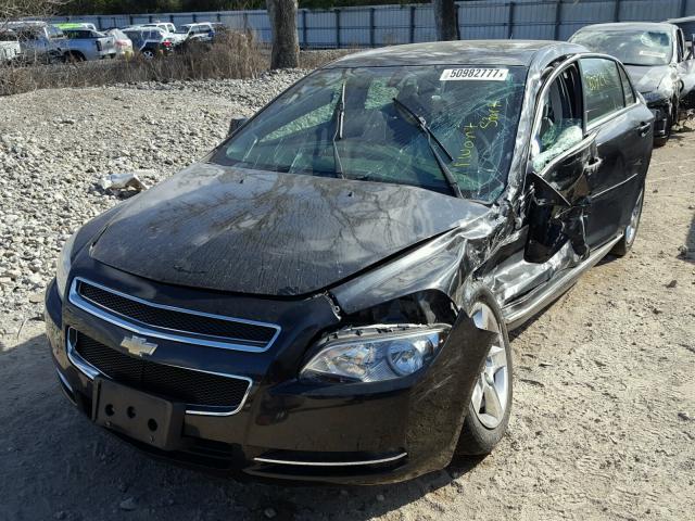 1G1ZH57B88F168992 - 2008 CHEVROLET MALIBU 1LT BLACK photo 2