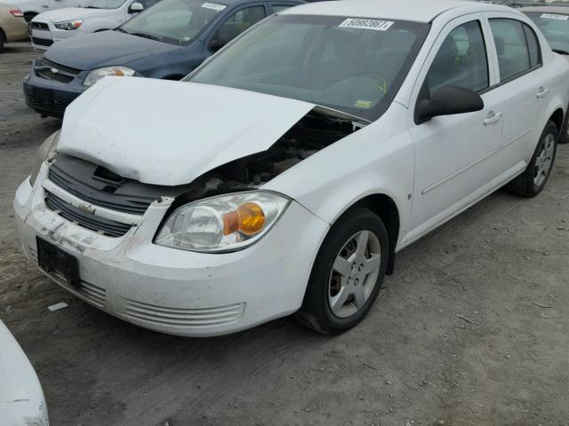 1G1AK58F487202436 - 2008 CHEVROLET COBALT LS WHITE photo 2