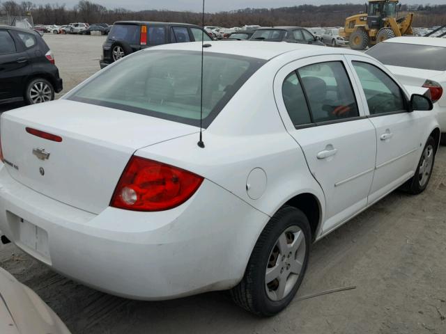 1G1AK58F487202436 - 2008 CHEVROLET COBALT LS WHITE photo 4