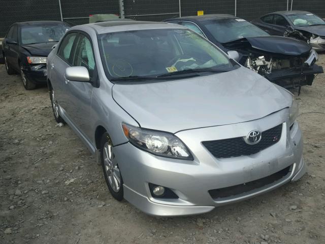 2T1BU4EE3AC266404 - 2010 TOYOTA COROLLA BA SILVER photo 1