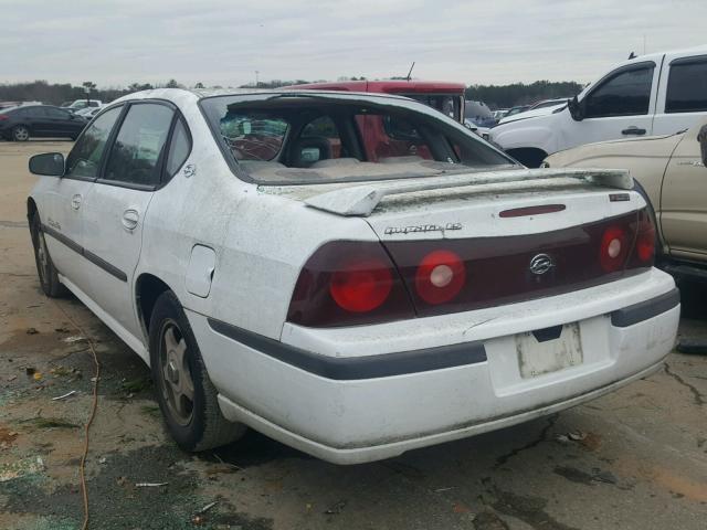 2G1WH55K9Y9313536 - 2000 CHEVROLET IMPALA LS WHITE photo 3