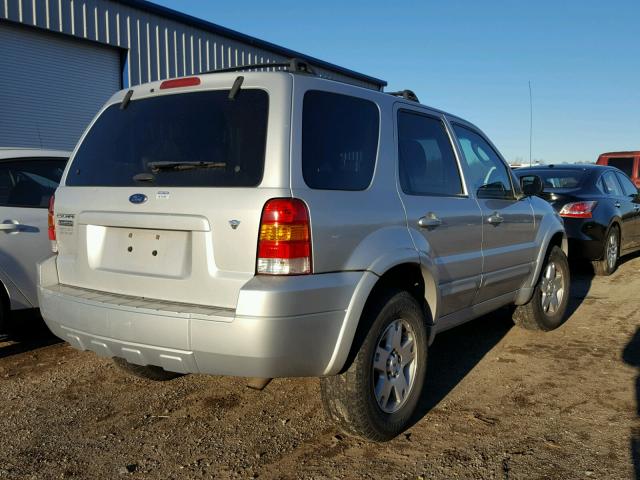 1FMYU94137KA38914 - 2007 FORD ESCAPE LIM SILVER photo 4