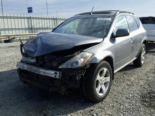 JN8AZ08W55W415472 - 2005 NISSAN MURANO SL GRAY photo 2