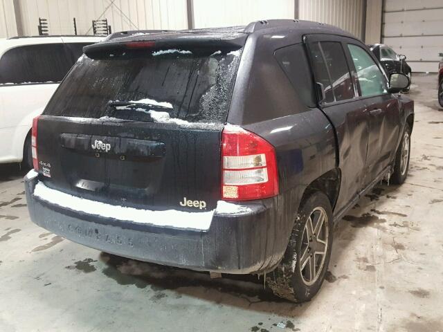 1J8FF47W68D731393 - 2008 JEEP COMPASS SP BLACK photo 4