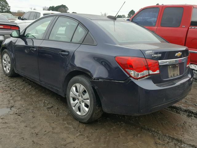 1G1PA5SH5F7212980 - 2015 CHEVROLET CRUZE LS BLUE photo 3