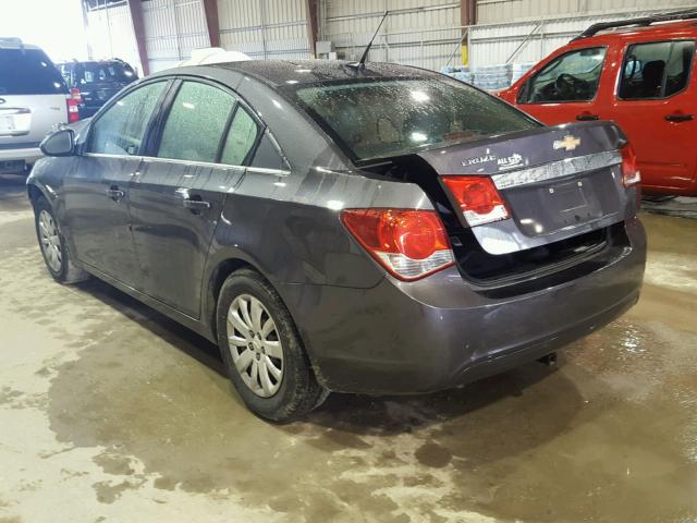 1G1PC5SH5B7147908 - 2011 CHEVROLET CRUZE LS GRAY photo 3