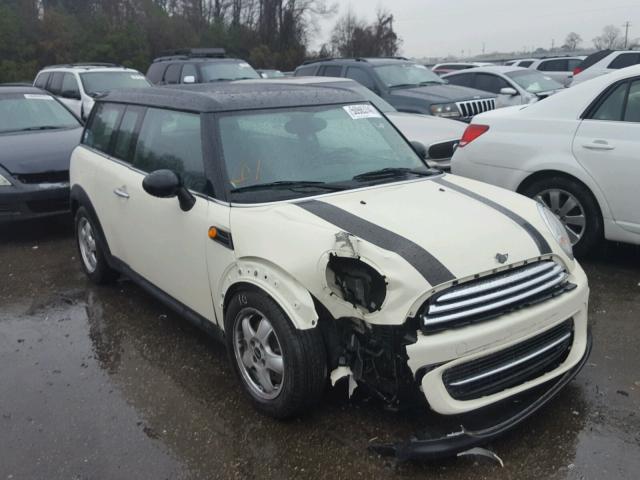 WMWZF3C50BTX81745 - 2011 MINI COOPER CLU WHITE photo 1