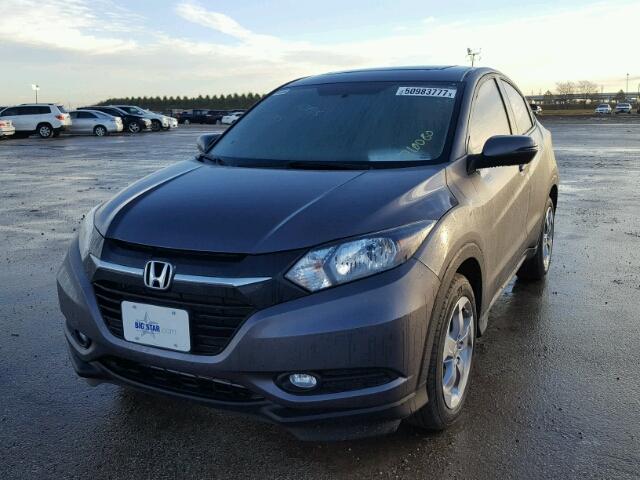 3CZRU5H58HG710080 - 2017 HONDA HR-V EX GRAY photo 2