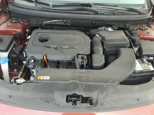 5NPE34AF3GH343776 - 2016 HYUNDAI SONATA SPO RED photo 7