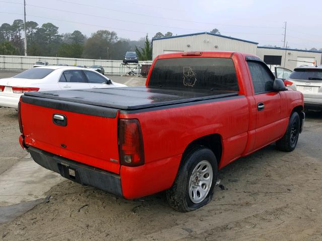 1GCEC14W21Z320788 - 2001 CHEVROLET SILVERADO RED photo 4