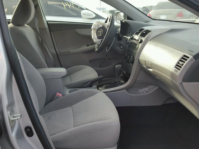 1NXBU40EX9Z165040 - 2009 TOYOTA COROLLA BA SILVER photo 5