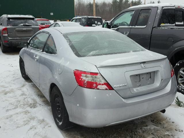 2HGFG12699H530331 - 2009 HONDA CIVIC LX SILVER photo 3