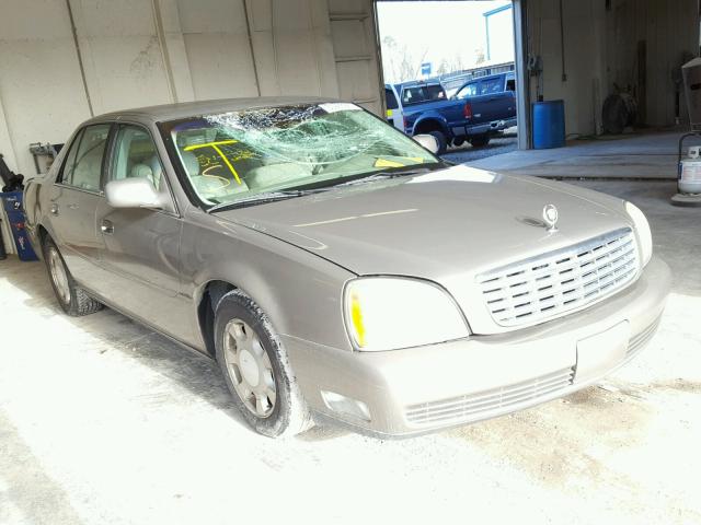 1G6KD54Y11U186316 - 2001 CADILLAC DEVILLE BEIGE photo 1