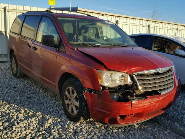 2A8HR44H98R142308 - 2008 CHRYSLER TOWN & COU RED photo 1