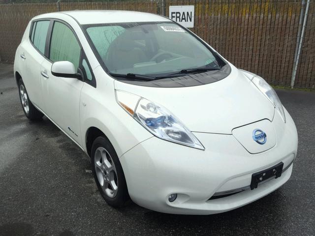 JN1AZ0CP4BT004916 - 2011 NISSAN LEAF SV WHITE photo 1