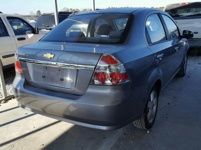 KL1TG56608B270287 - 2008 CHEVROLET AVEO LT GRAY photo 4