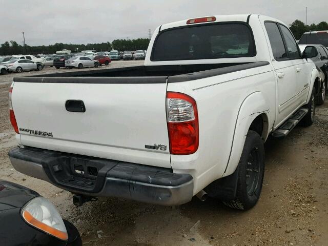 5TBET34145S487377 - 2005 TOYOTA TUNDRA DOU WHITE photo 4