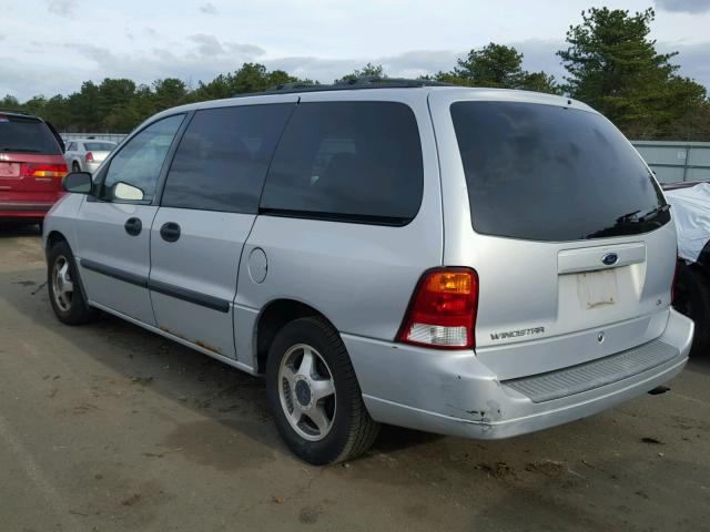 2FMZA51422BB32841 - 2002 FORD WINDSTAR L SILVER photo 3