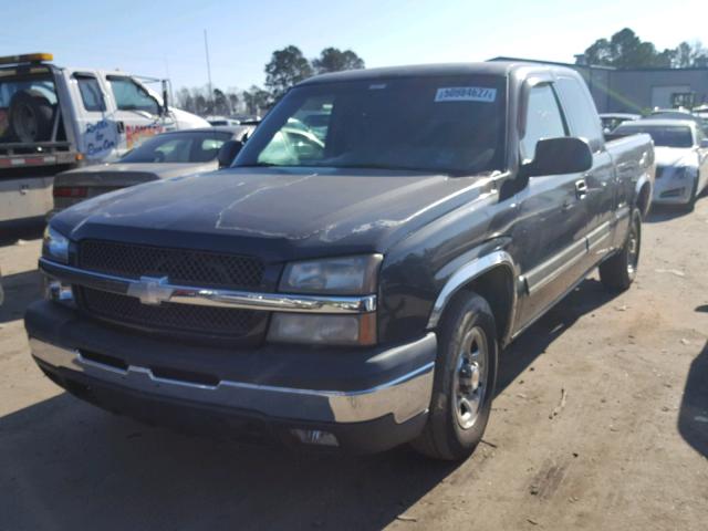 2GCEC19V641155566 - 2004 CHEVROLET SILVERADO BLACK photo 2