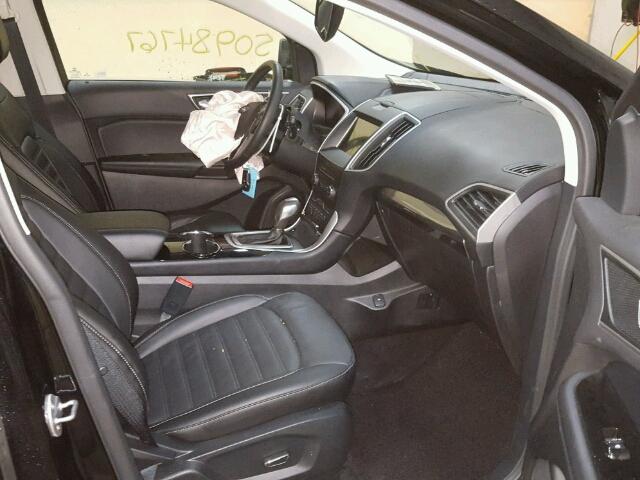 2FMPK4J91GBC20457 - 2016 FORD EDGE SEL BLACK photo 5