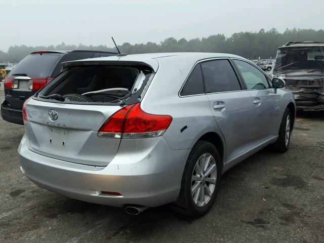 4T3ZE11A19U014262 - 2009 TOYOTA VENZA BASE SILVER photo 4