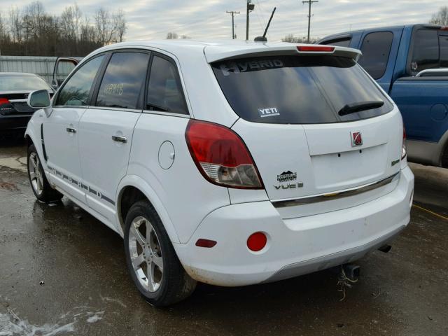 3GSCL93Z89S511307 - 2009 SATURN VUE HYBRID WHITE photo 3