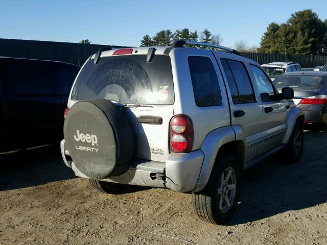 1J4GL58K45W723390 - 2005 JEEP LIBERTY LI SILVER photo 4