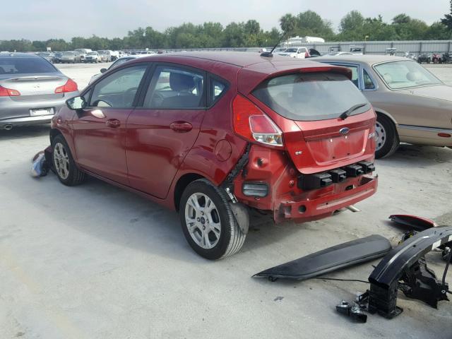 3FADP4EJ0GM178493 - 2016 FORD FIESTA SE RED photo 3