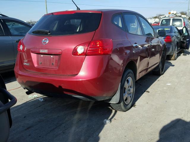 JN8AS5MTXAW029721 - 2010 NISSAN ROGUE S RED photo 4