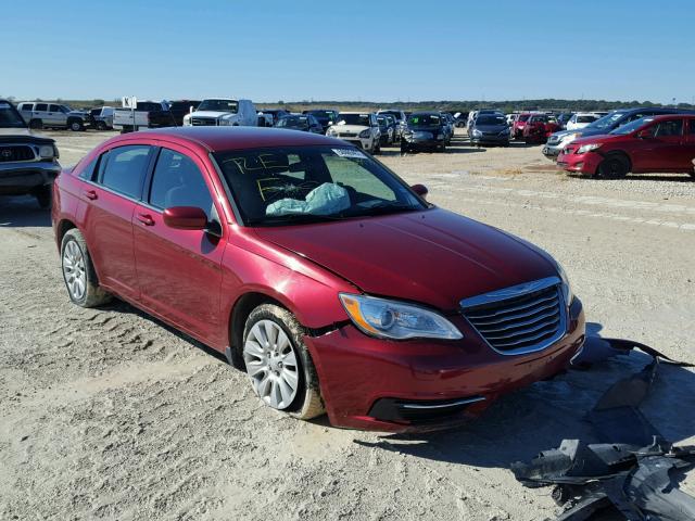 1C3CCBABXEN208935 - 2014 CHRYSLER 200 LX RED photo 1