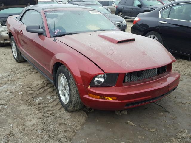 1ZVFT84NX75246456 - 2007 FORD MUSTANG RED photo 1