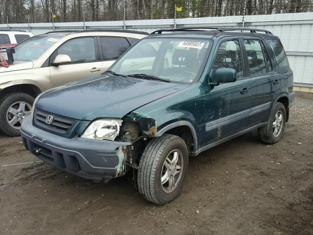 JHLRD1863YC008715 - 2000 HONDA CR-V EX GREEN photo 2